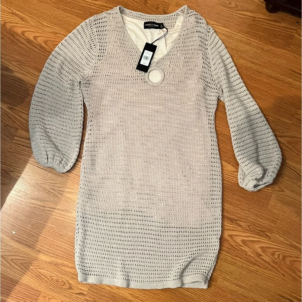 NWT Fashion to Figure X Gabrielle Union | Nyah O-Ring Cut-Out Sweater Dress - Picture 2 of 3